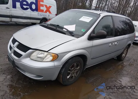 2002 Dodge Grand Caravan Ex из США, поврежденный, VIN 2B4GP74L82R680534
